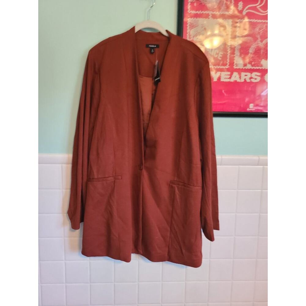 Torrid Lightweight Ponte Longline Blazer Jacket Women's Size 5X NWT - Picture 11 of 13